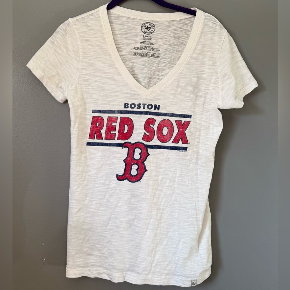 47 Brand White Cotton MLB shirt